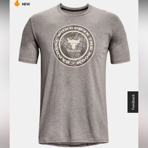 NWT Men's Project Rock Globe Short Sleeve Shirt